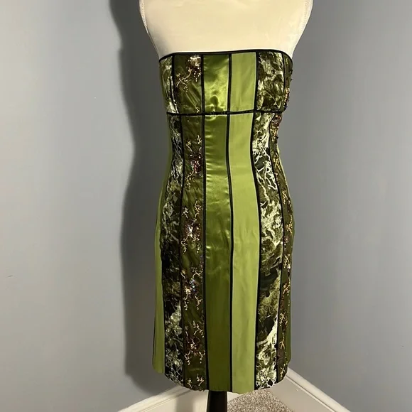 slim fit dress slacks Kay Unger Marisol Strapless Column Gown 4 main image 1